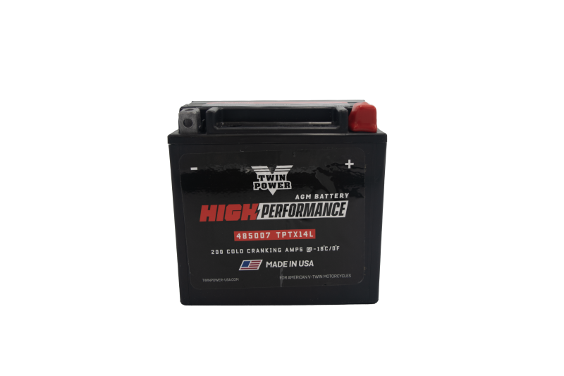 Twin Power YTX-14L High Performance Battery Replaces H-D 65958-04 Made in USA