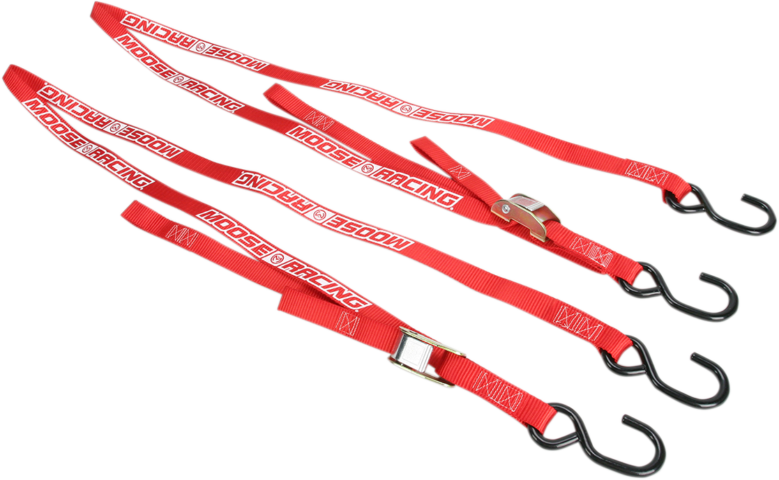 MOOSE RACING Soft-Tie Tie-Downs - Red 3920-0303