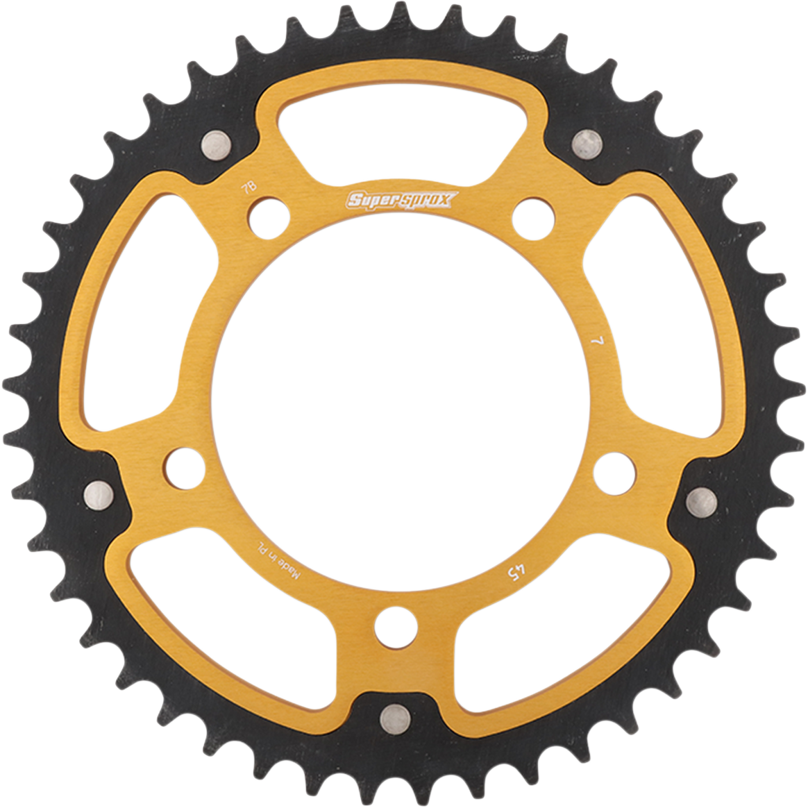 SUPERSPROX Stealth Rear Sprocket - 45 Tooth - Gold - BMW RST-7-45-GLD