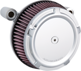 ARLEN NESS Beveled Synthetic Stage-1 Air Cleaner - Chrome - Evolution 50-847