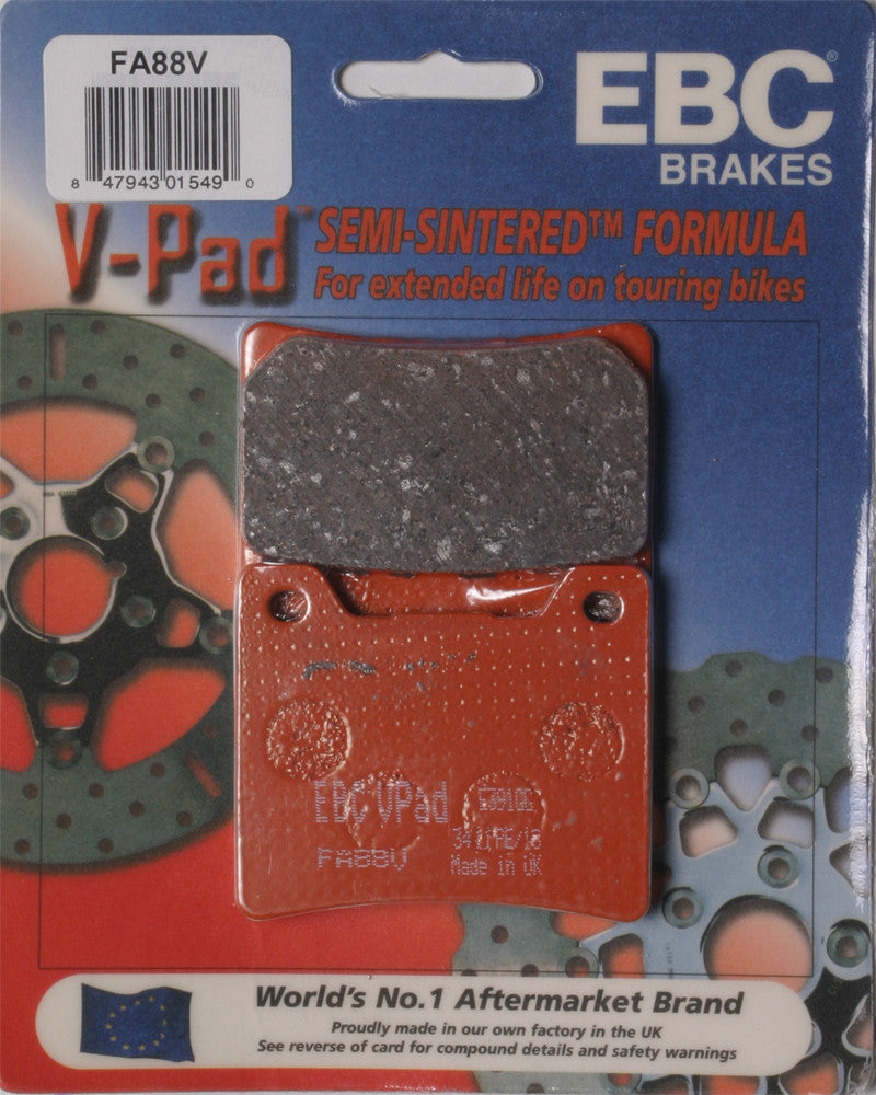 EBC Brake Pads Fa88v Semi-Sintered V Series FA88V