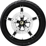 COASTAL MOTO Daytona Front Wheel - Black Cut (21") | Rotor (12.6) | Dunlop AE Tire (130/60B21) PKG-DAY213BC-24ABST