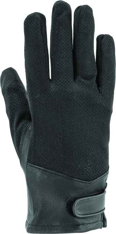 Kuryakyn By River Road Pecos Leather Mesh Gloves Black - Small