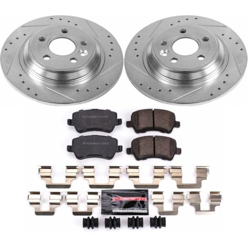 Power Stop 11-18 Volvo S60 Rear Z23 Evolution Sport Brake Kit