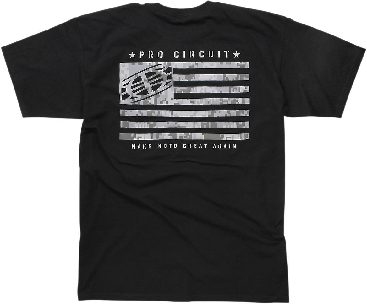 PRO CIRCUIT Flag T-Shirt - Black - Medium 6411810-20