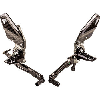 GILLES TOOLING Adjustable Rearset - Chrome - Indian FTR 1200  RCT10GT-IN01