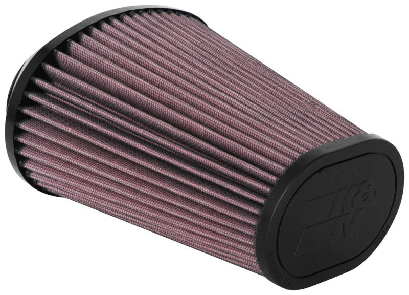 K&N Universal Clamp-On Air Filter 2.844x4.813in Flg ID x 6.5x4.75in B OD x 4.5x3.25in T OD x 7.5in H RU-5063