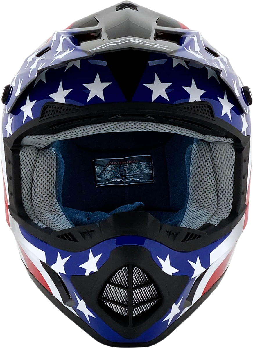 AFX FX-17 Helmet - Flag - Black - Small 0110-2369