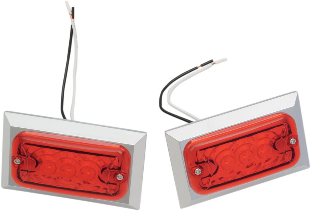 CHRIS PRODUCTS Marker Lights - Dual Filament - Red 0814R-LED-2