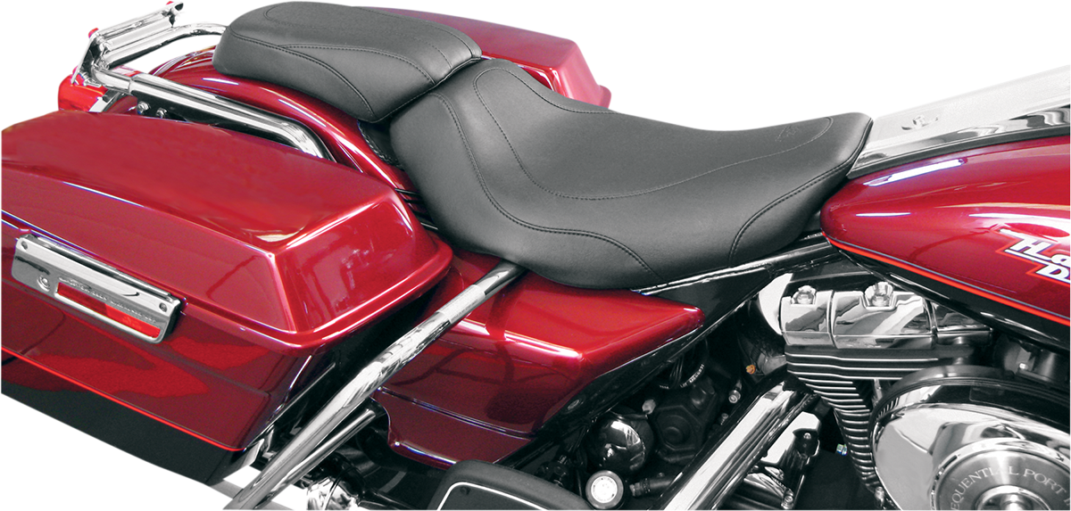 MUSTANG Seat - Tripper Solo - without Backrest - Stitched - Black - Road King 76350