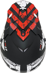 AFX FX-17 Helmet - Attack - Matte Black/Red - Medium 0110-7150