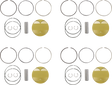 JE PISTONS Ultra Series Piston Kit - Hayabusa 379442