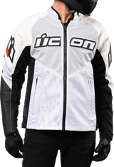 ICON Mesh AF™ Leather Jacket - White - Small 2810-3902