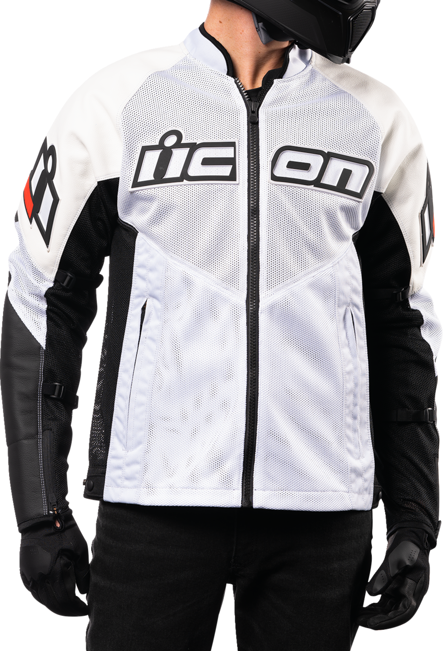 ICON Mesh AF™ Leather Jacket - White - XL 2810-3905