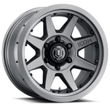 ICON Rebound Pro 17x8.5 5x4.5 0mm Offset 4.75in BS 71.5mm Bore Titanium Wheel 21817856547TT