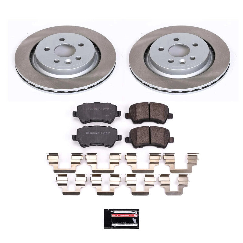 Power Stop 08-16 Volvo XC70 Rear Semi-Coated Rotor Kit