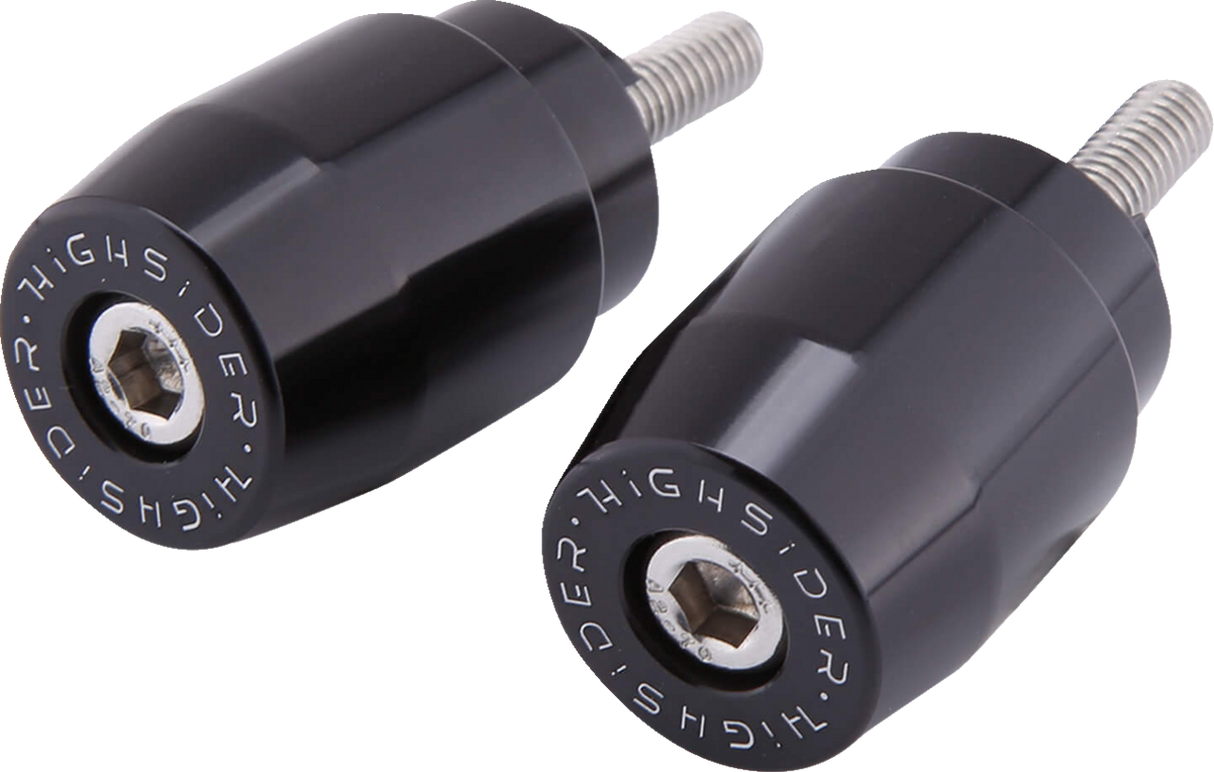 HIGHSIDER Bar End Weights - M6 - Black - Honda 161-040