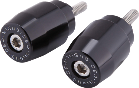 HIGHSIDER Bar End Weights - M6 - Black - Honda 161-040