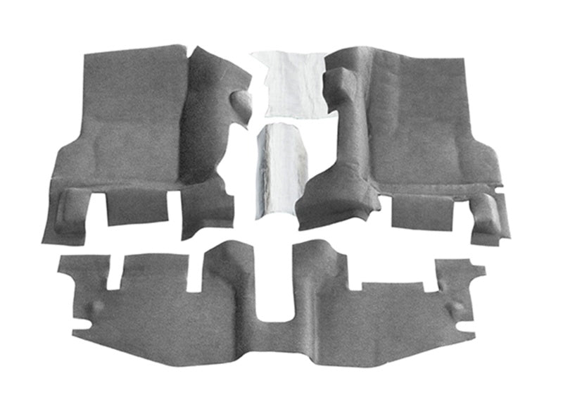 BedRug 97-06 Jeep TJ Front 3pc BedTred Floor Kit w/o Center Console - Incl Heat Shields (S/O Only) BTTJ97FNC