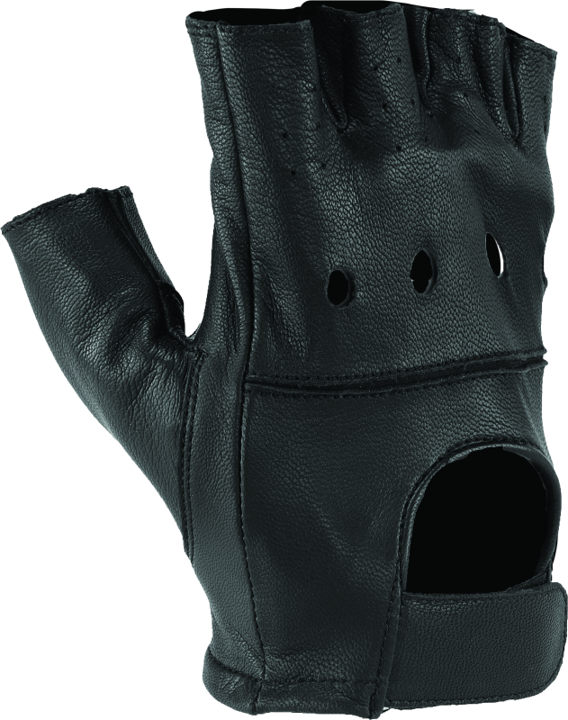 Kuryakyn By River Road Diamond Shorty Gloves Black Womens - Small