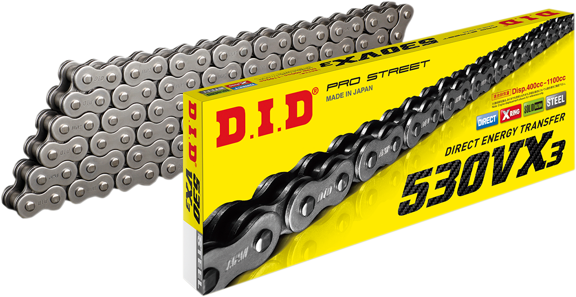 DID 530 VX3 - Chain - Natural - 114 Links 530VX3X114ZB