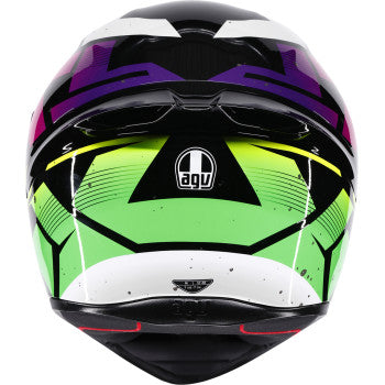 AGV Helmet K1 S Punkpulse Black/Purple/Lime Sm 2118394018-071-S