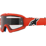 ALPINESTARS GOGGLES Youth Vision Goggle - Corp - Orange - Clear Lens 5140125-430