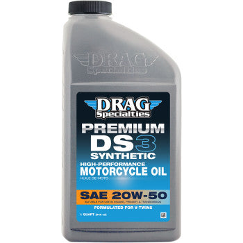 DRAG SPECIALTIES OIL DS3 Synthetic Engine Oil - 20W-50 - 1 U.S. quart 198921