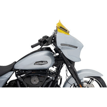 KLOCK WERKS Kolor Flare™ Windshield - 8" - Yellow - FLHX KWW-01-0730