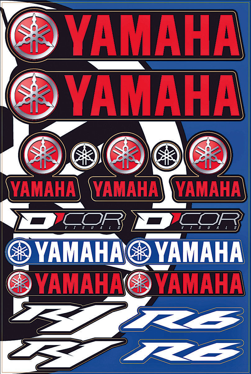 D-COR Yamaha Street Decal Sheet 40-50-102