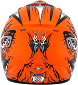 AFX FX-17 Helmet - Butterfly - Matte Orange - Small 0110-7112