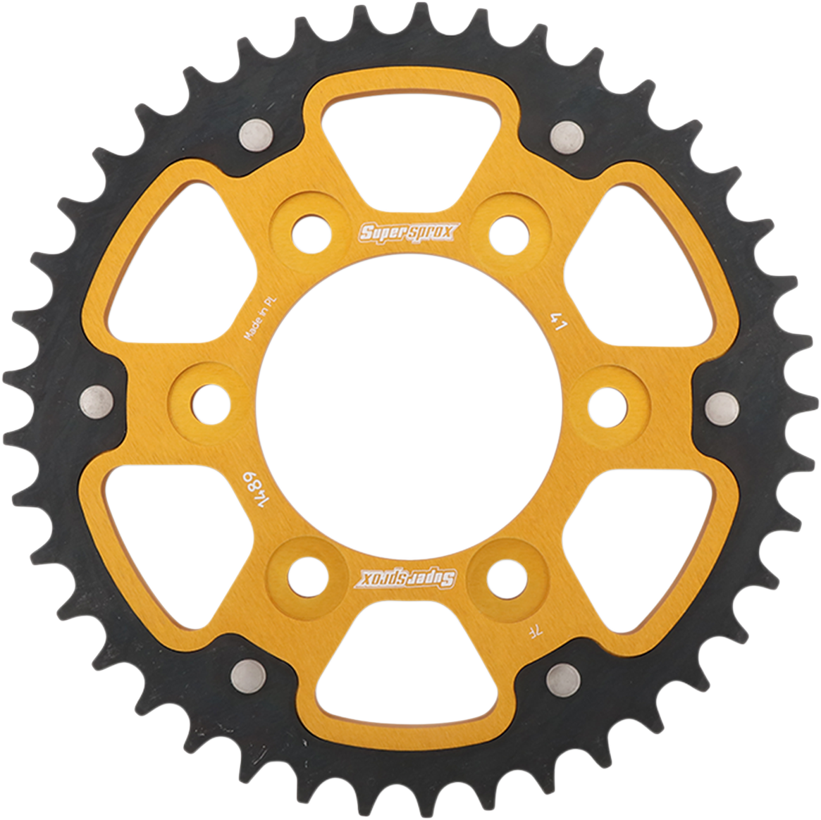 SUPERSPROX Stealth Rear Sprocket - 41 Tooth - Gold - Kawasaki RST-1489-41-GLD