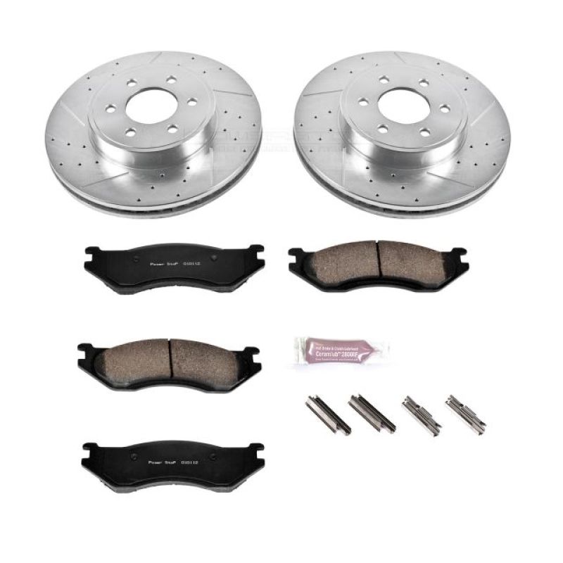 Power Stop 2003 Dodge Durango Front Z23 Evolution Sport Brake Kit