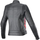 ALPINESTARS Stella Dyno Leather Jacket - Black/Haute Red - Medium 3113924-1346-M