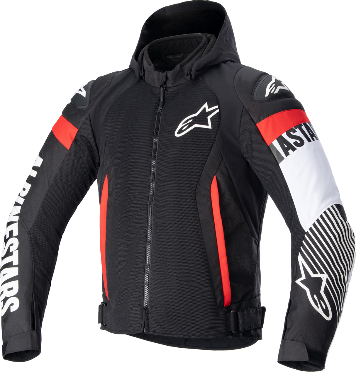 ALPINESTARS Zaca Air Jacket - Black/White/Red - Large 3306423-1231-L