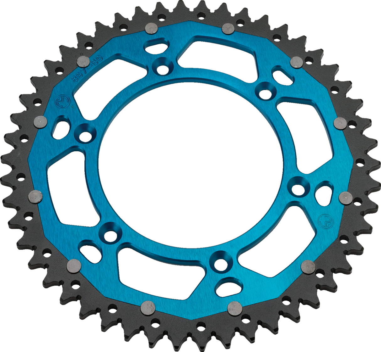 MOOSE RACING Dual Sprocket - Blue - 50 Tooth 1210-251-50-12X