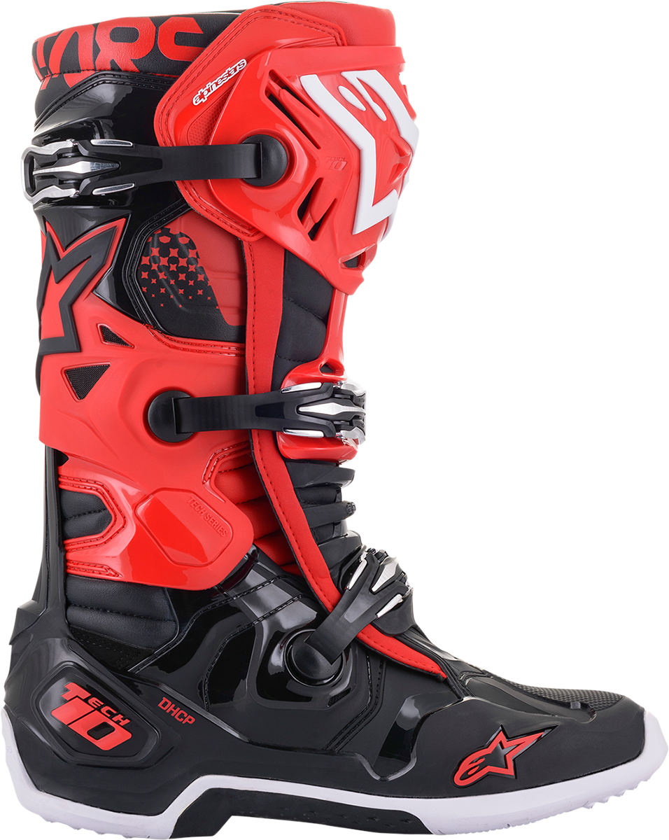 ALPINESTARS Tech 10 Boots - Black/Red - US 12 2010020-31-12