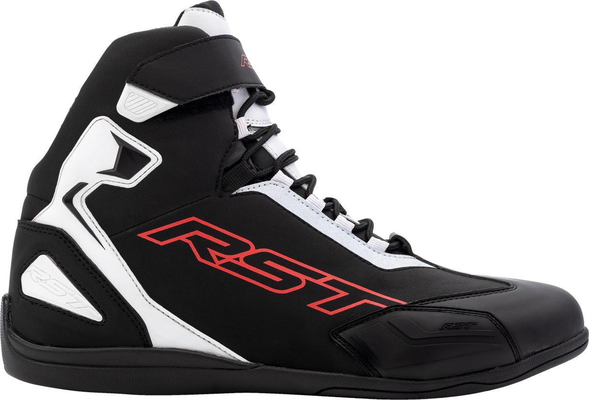 RST Sabre Moto Shoe Ce Boot Black / White / Red  Sz 11 103053RED-44