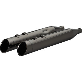 KHROME WERKS 4-1/2" HP-Plus® Slip-On Mufflers with Edge Tip - Eclipse® - M8 201935