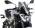 PUIG HI-TECH PARTS New Generation Windscreen - Dark Smoke - Z650 9369F