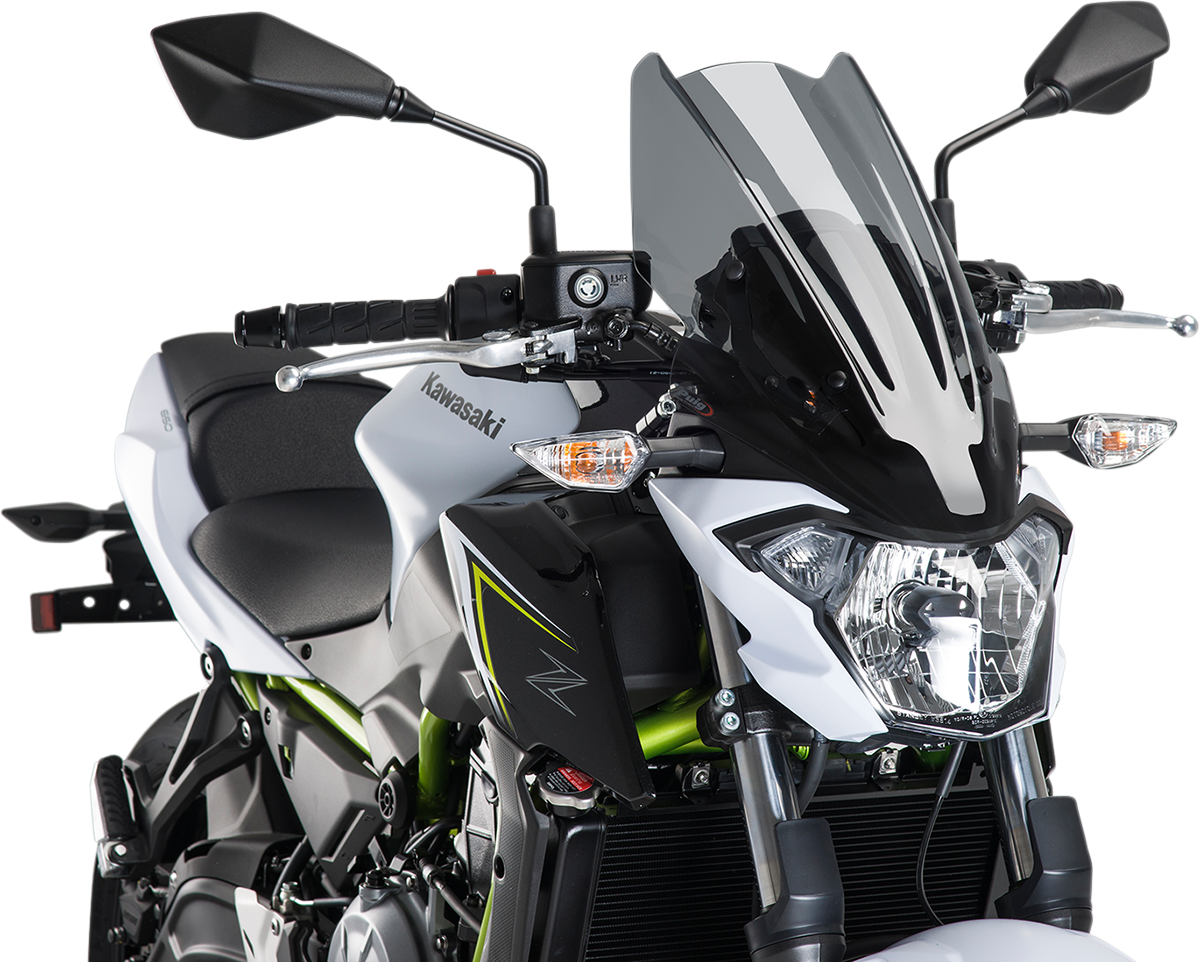 PUIG HI-TECH PARTS New Generation Windscreen - Dark Smoke - Z650 9369F