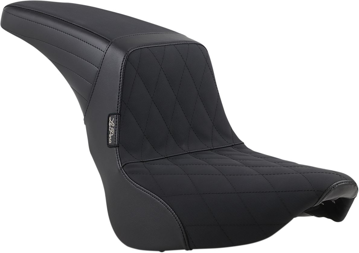 LE PERA Kickflip Seat - Diamond w/ Gripp Tape - Black - Softail '18-'21 LYB-590DMGP