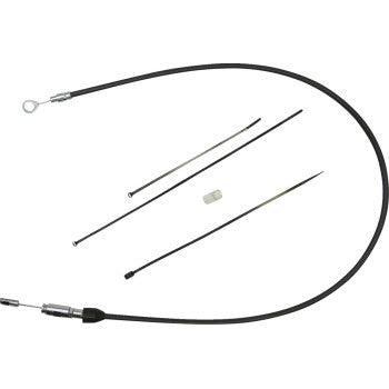 DRAG SPECIALTIES Quick Connect Clutch Cable - Upper - 35" - Black/Chrome 0652-3061