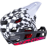 KALI DH Invader Helmet - LTD Glitch - Matte Black/White/Red - XS-M 0211323216