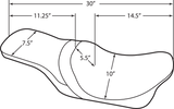 DRAG SPECIALTIES Predator 2-Up Seat - Smooth - FLHR '94-'96 0801-0614