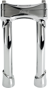 BILTWELL Risers - Murdock - Oversized - Pullback - 8" - Chrome 6414-105-08