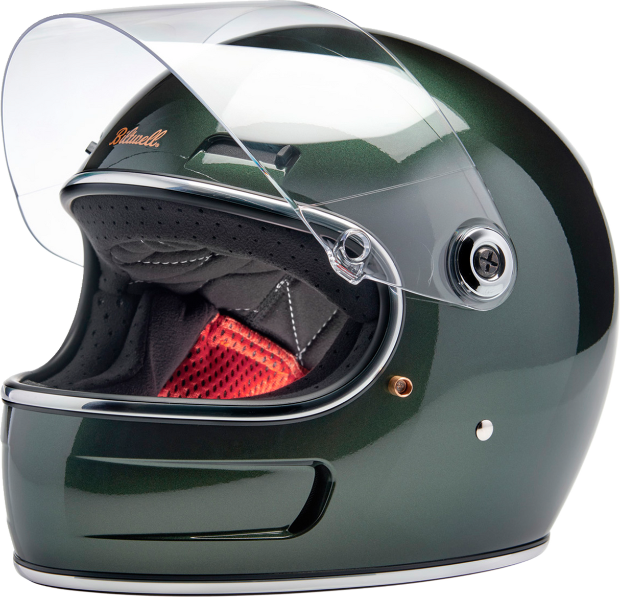 BILTWELL Gringo SV Helmet - Metallic Sierra Green - Medium 1006-324-503