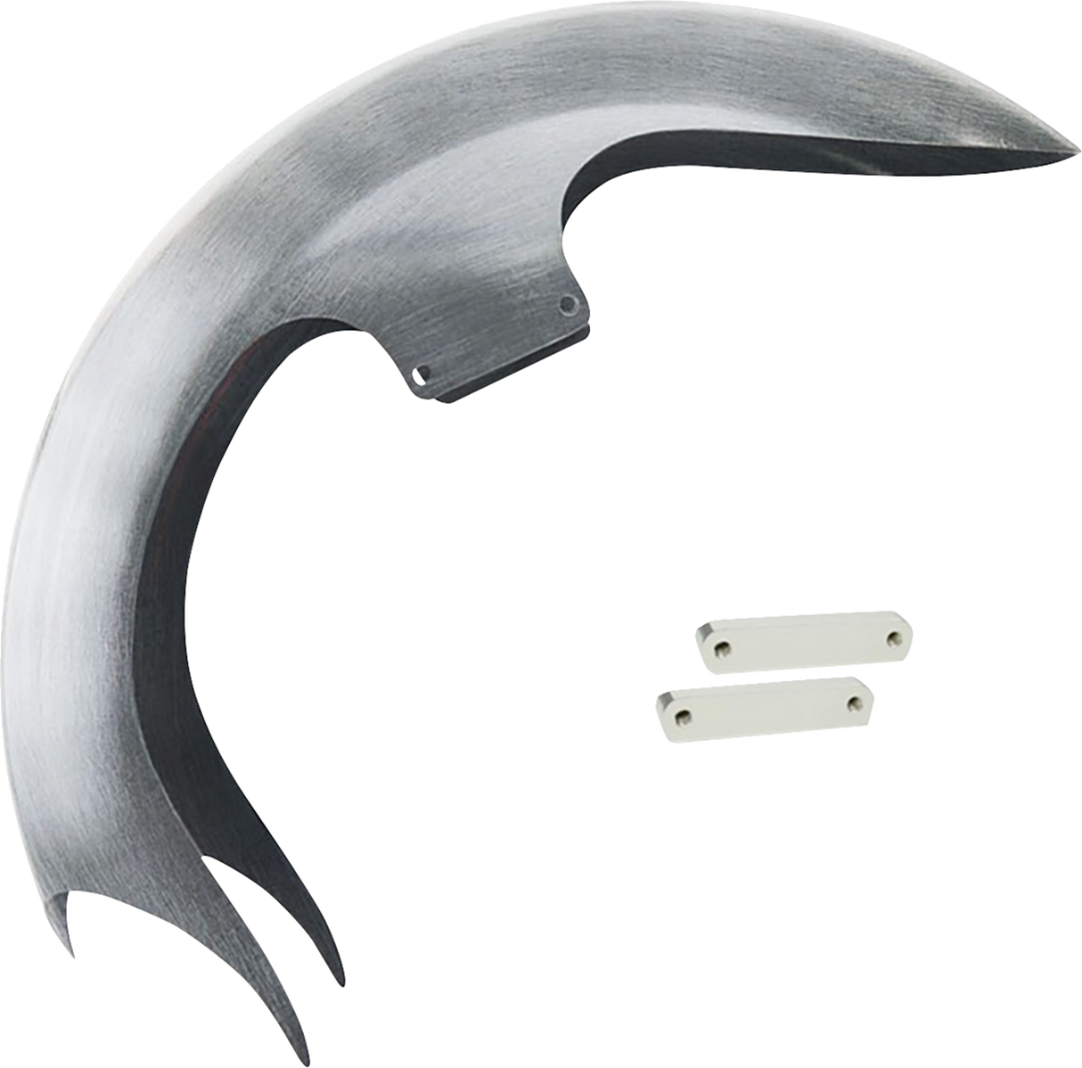 PAUL YAFFE BAGGER NATION Talon Front Fender - 23" Wheel - With Chrome Fender Adapters - Touring Models TALON23-14L-C