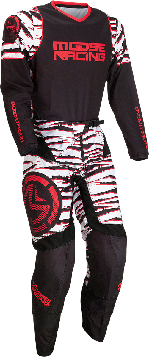 MOOSE RACING Qualifier Pants - Black/Red - 30 2901-10051