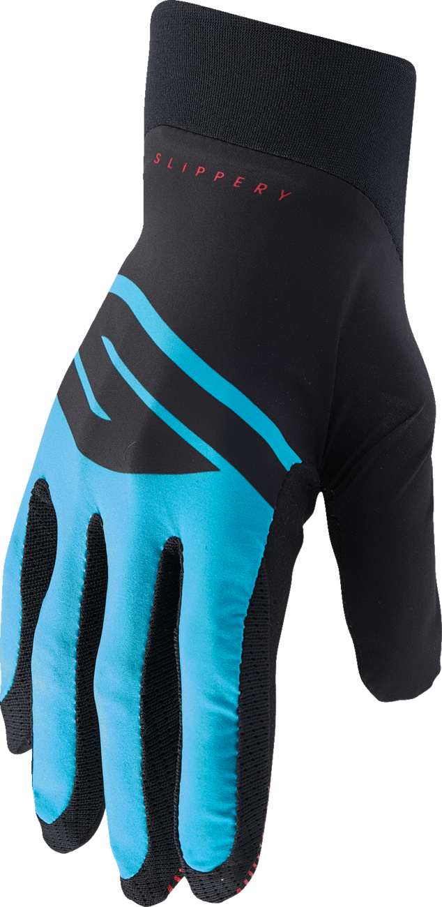 SLIPPERY Flex Lite Gloves - Aqua/Black - Large 3260-0453